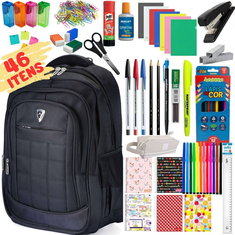 Aproveite -  Kit Completo Material Escolar - Volta às Aulas